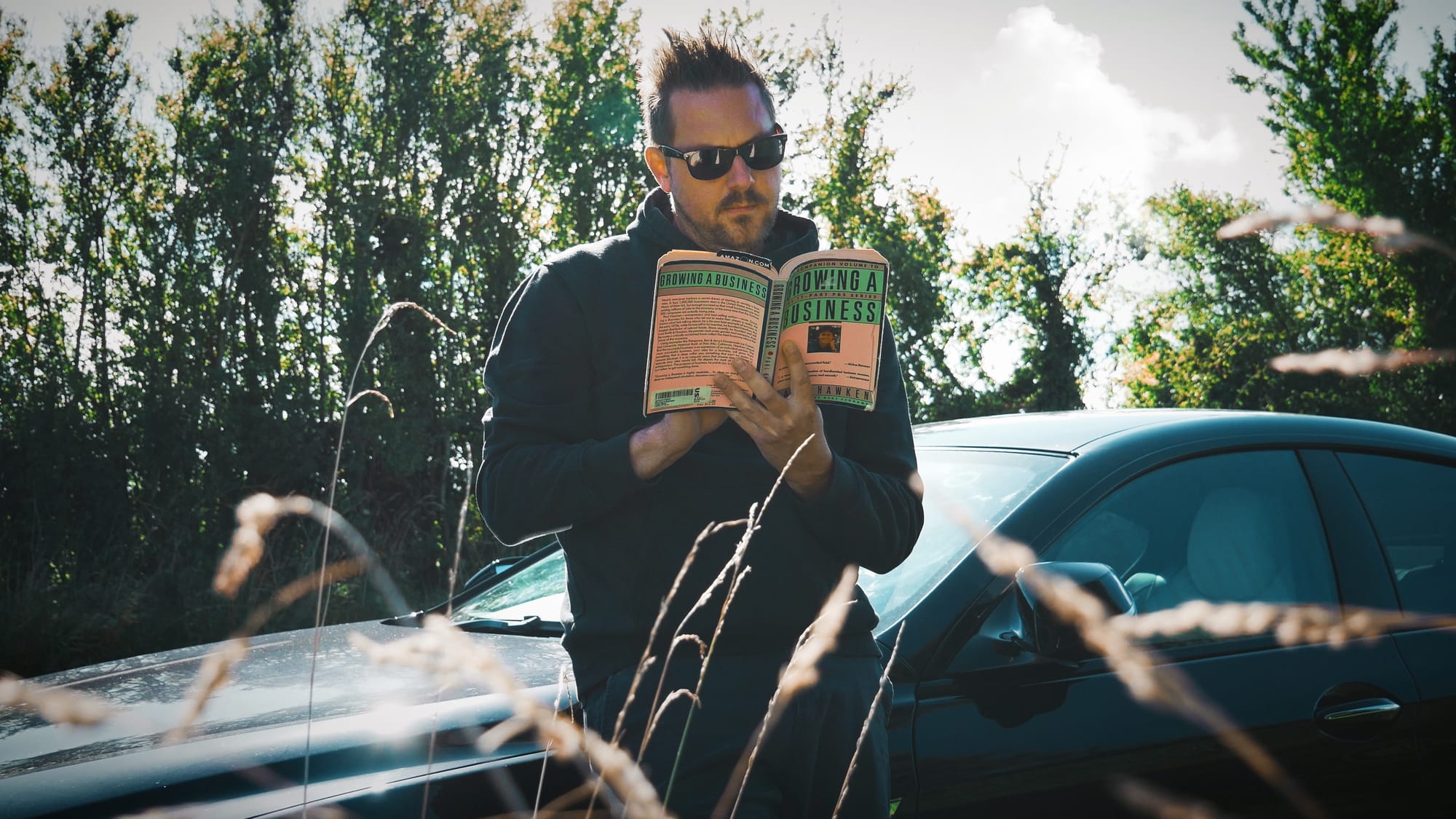 Rob Lambert reading Paul Hawken's book - Growing a Business