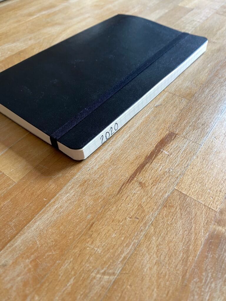An image of a Moleskine diary