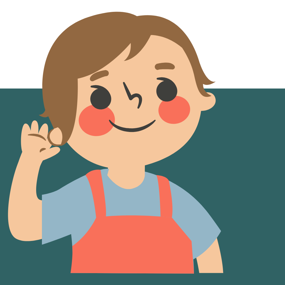 A cartoon image of a person holding their hand to their ear as though listening