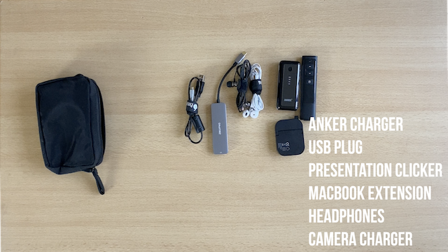 A photo of Connectors, headphones and chargers