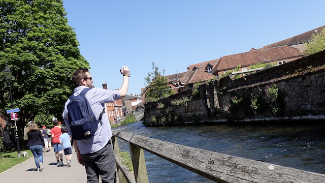A photo of Rob Lambert taking a photo in Winchester