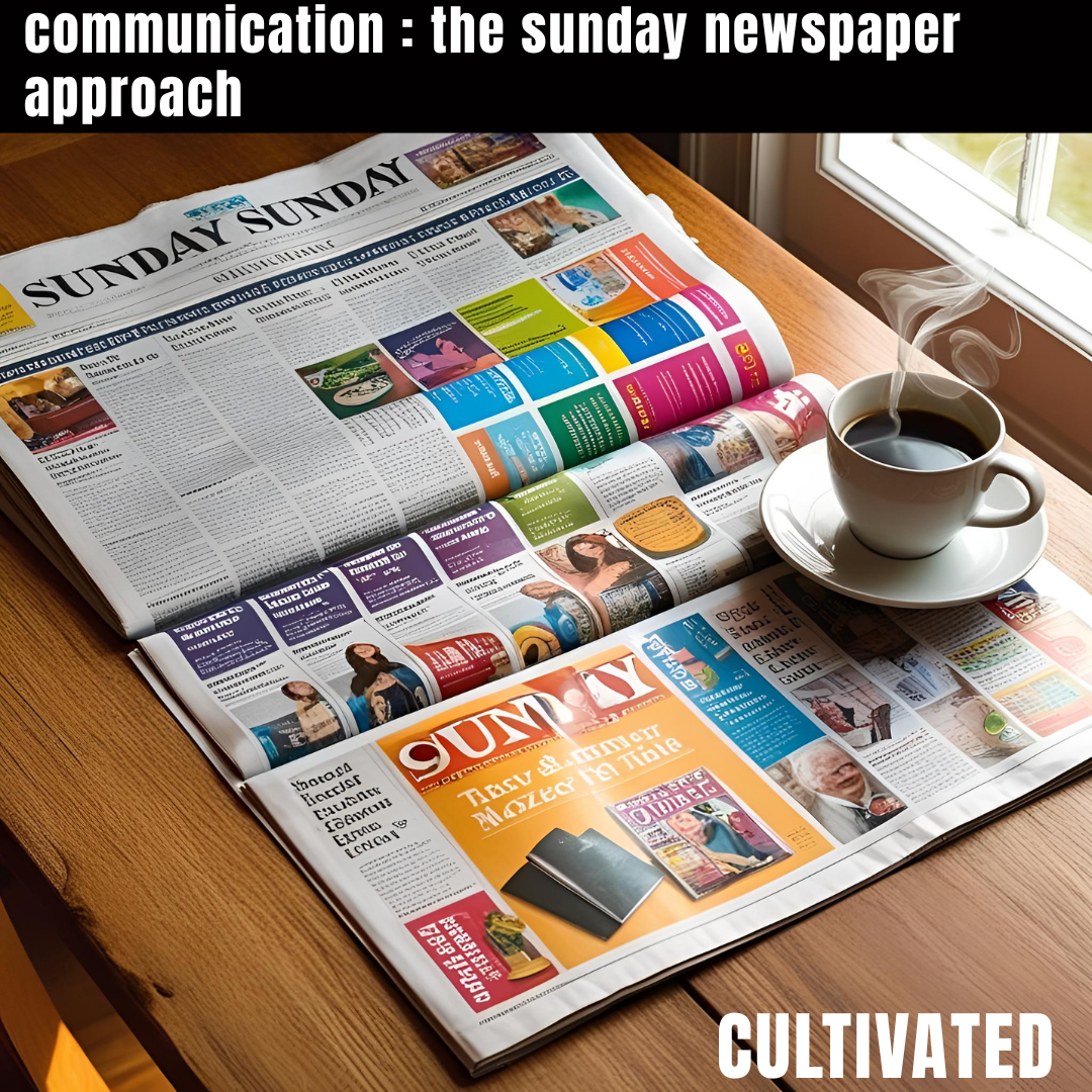 A communication approach - The Sunday Newspaper